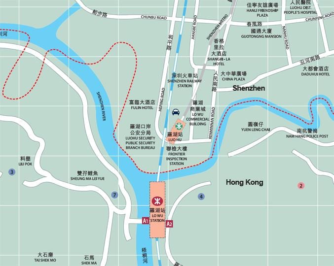 mapa luohu commercial city