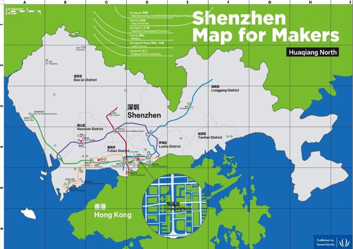 mapa Shenzhen mapa pro tvůrce