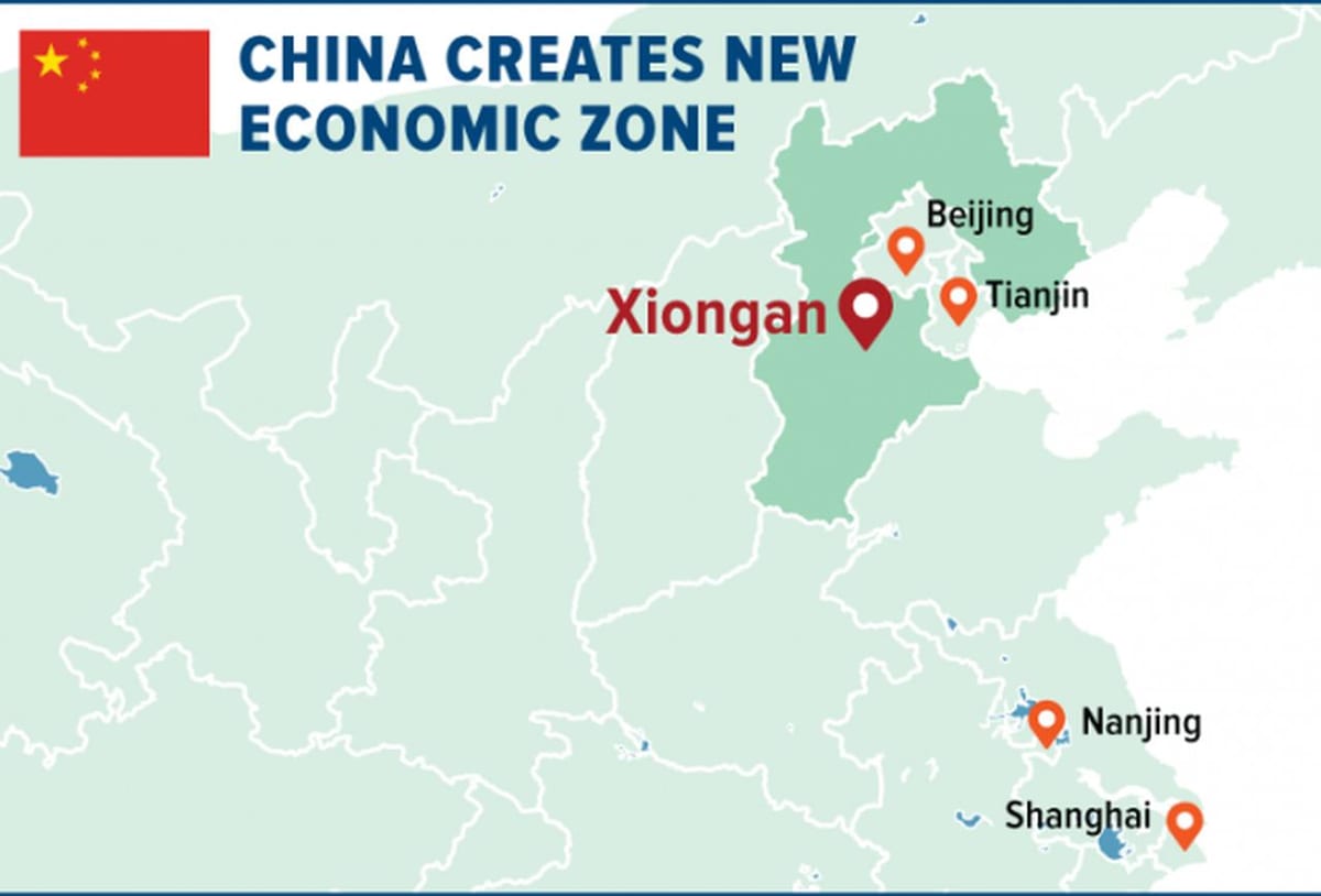 mapa Shenzhen zvláštní ekonomické zóny