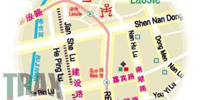 Trh Shenzhen Dongmen mapě