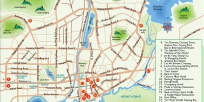 Mapa Shenzhen nakupování