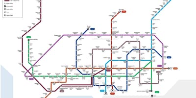 Shenzhen nádraží mapě