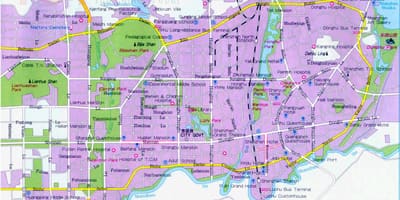 Shenzhen turistická atrakce mapa
