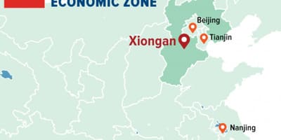 Mapa Shenzhen zvláštní ekonomické zóny